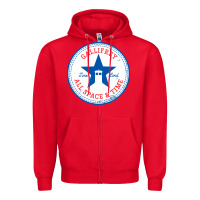 Red time lords chucks Zipper Hoodie - artisFamous