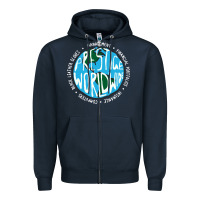 Navy step brothers Zipper Hoodie - artisFamous