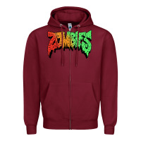 Burgundy vintage  flatbush Zipper Hoodie - artisFamous
