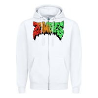 White vintage  flatbush Zipper Hoodie - artisFamous