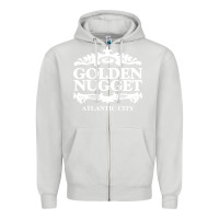Dove Grey atlantic city golden nugget Zipper Hoodie - artisFamous