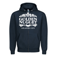 Navy atlantic city golden nugget Zipper Hoodie - artisFamous