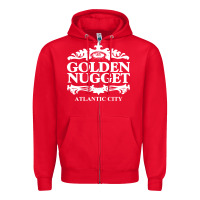 Red atlantic city golden nugget Zipper Hoodie - artisFamous