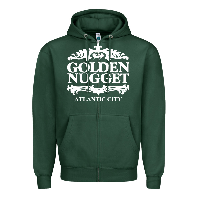 Atlantic City Golden Nugget Zipper Hoodie by artisFamous | Teevron