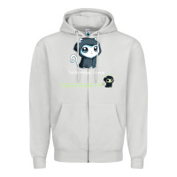 Dove Grey i'm harmless, i swear Zipper Hoodie - artisFamous