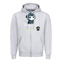 Heather Grey i'm harmless, i swear Zipper Hoodie - artisFamous