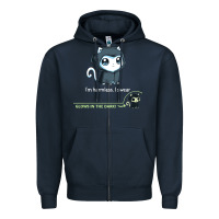 Navy i'm harmless, i swear Zipper Hoodie - artisFamous
