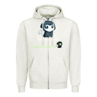 Oatmeal Heather i'm harmless, i swear Zipper Hoodie - artisFamous