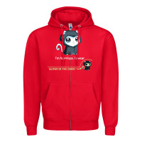 Red i'm harmless, i swear Zipper Hoodie - artisFamous