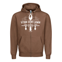 Chestnut vitameatavegamin Zipper Hoodie - artisFamous