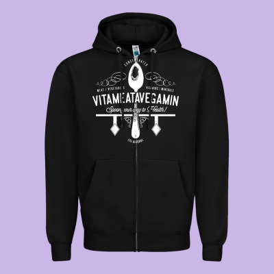 Vitameatavegamin Zipper Hoodie Designed By Artisfamous