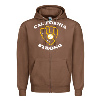 Chestnut california strong Zipper Hoodie - artisFamous