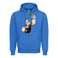 True Royal Popeye Spinach Retro Mens Funny Zipper Hoodie - artisFamous