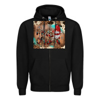 Black merry christmas gnome Zipper Hoodie - JahusDesignShop