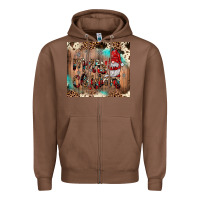Chestnut merry christmas gnome Zipper Hoodie - JahusDesignShop