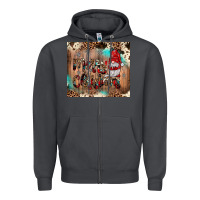Smoke merry christmas gnome Zipper Hoodie - JahusDesignShop