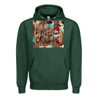 Sports Green merry christmas gnome Zipper Hoodie - JahusDesignShop