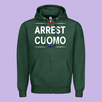 Anti Cuomo Political Zipper Hoodie Designed By Artisfamous