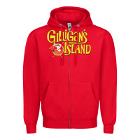 Red gilligan island film Zipper Hoodie - artisFamous