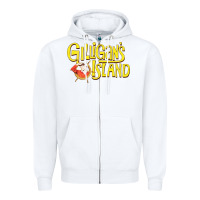 White gilligan island film Zipper Hoodie - artisFamous