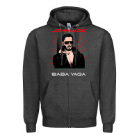 Charcoal Heather the baba yaga Zipper Hoodie - artisFamous