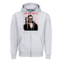 Heather Grey the baba yaga Zipper Hoodie - artisFamous