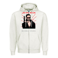 Oatmeal Heather the baba yaga Zipper Hoodie - artisFamous
