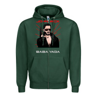 Sports Green the baba yaga Zipper Hoodie - artisFamous