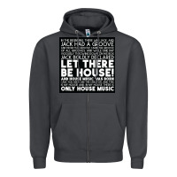 Smoke Let there be house music Zipper Hoodie - artisFamous