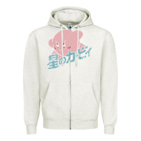 Oatmeal Heather kirby kanji classic Zipper Hoodie - artisFamous