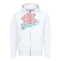 White kirby kanji classic Zipper Hoodie - artisFamous