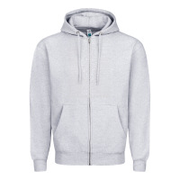 Heather Grey Joy Division Classic Zipper Hoodie - artisFamous
