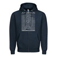 Navy Joy Division Classic Zipper Hoodie - artisFamous