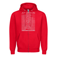 Red Joy Division Classic Zipper Hoodie - artisFamous