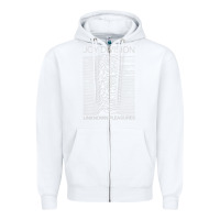 White Joy Division Classic Zipper Hoodie - artisFamous