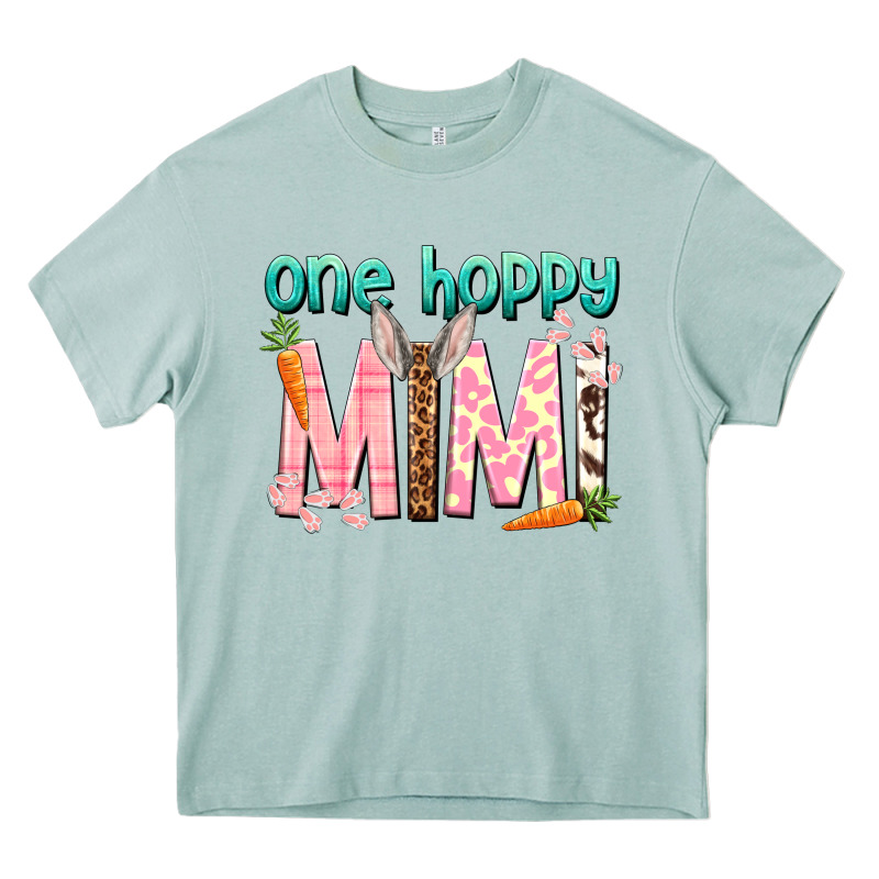 One Hoppy Mimi Easter Day Heavy Core Tee by HowdyJamesFarm | Teevron