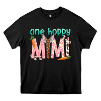 Black One hoppy Mimi Easter Day Heavy Core Tee - HowdyJamesFarm