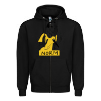 Black norm macdonald cartoon Zipper Hoodie - artisFamous