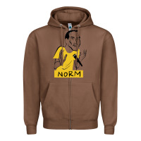 Chestnut norm macdonald cartoon Zipper Hoodie - artisFamous