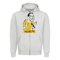 Dove Grey norm macdonald cartoon Zipper Hoodie - artisFamous