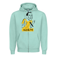 Seafoam norm macdonald cartoon Zipper Hoodie - artisFamous