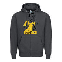 Smoke norm macdonald cartoon Zipper Hoodie - artisFamous