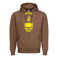 Chestnut just a boy who loves ballet Zipper Hoodie - artisFamous