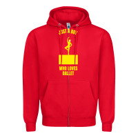 Red just a boy who loves ballet Zipper Hoodie - artisFamous