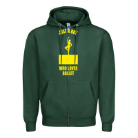 Sports Green just a boy who loves ballet Zipper Hoodie - artisFamous