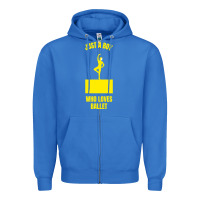 True Royal just a boy who loves ballet Zipper Hoodie - artisFamous