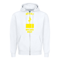 White just a boy who loves ballet Zipper Hoodie - artisFamous