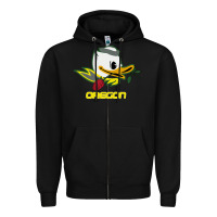 Black throwback oregon Zipper Hoodie - artisFamous