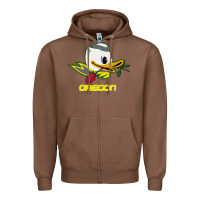Chestnut throwback oregon Zipper Hoodie - artisFamous
