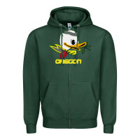 Sports Green throwback oregon Zipper Hoodie - artisFamous